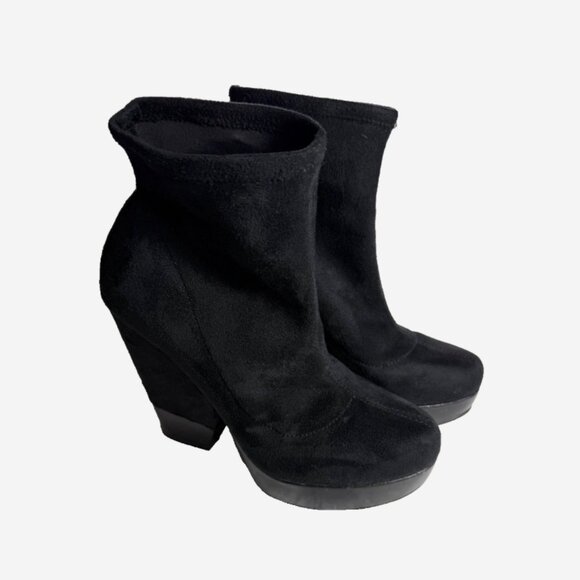 BCBGeneration “Kimba” Suede Platform Ankle Boots Size 10 Vintage Vibe - Picture 5 of 11